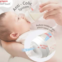 Pigeon SoftTouch Wide Neck Teat 2pk