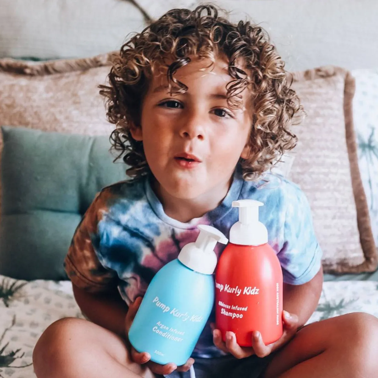 Pump Kurly Kidz Argan Infused Conditioner