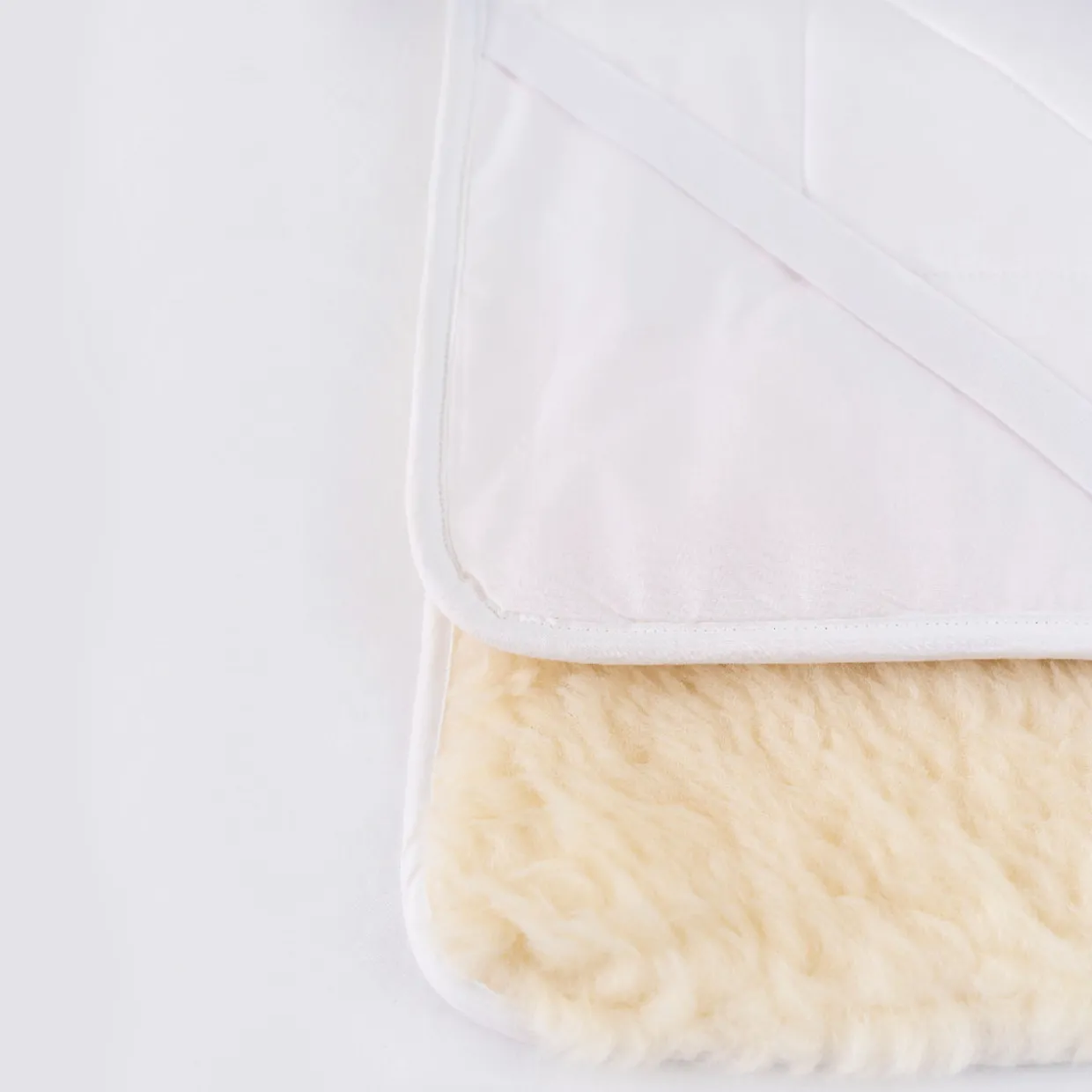 Reversible Quilted Wool Underlay - Cot Size
