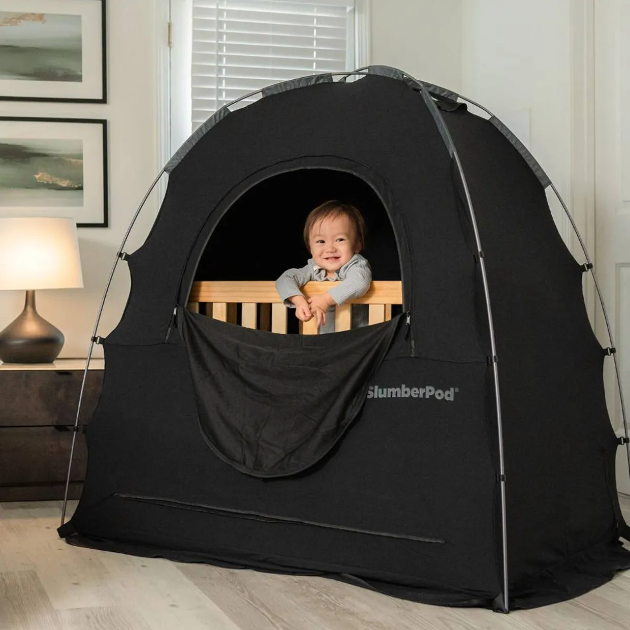 SlumberPod Blackout Sleep Tent for a Travel Cot, Cot or Air Mattress