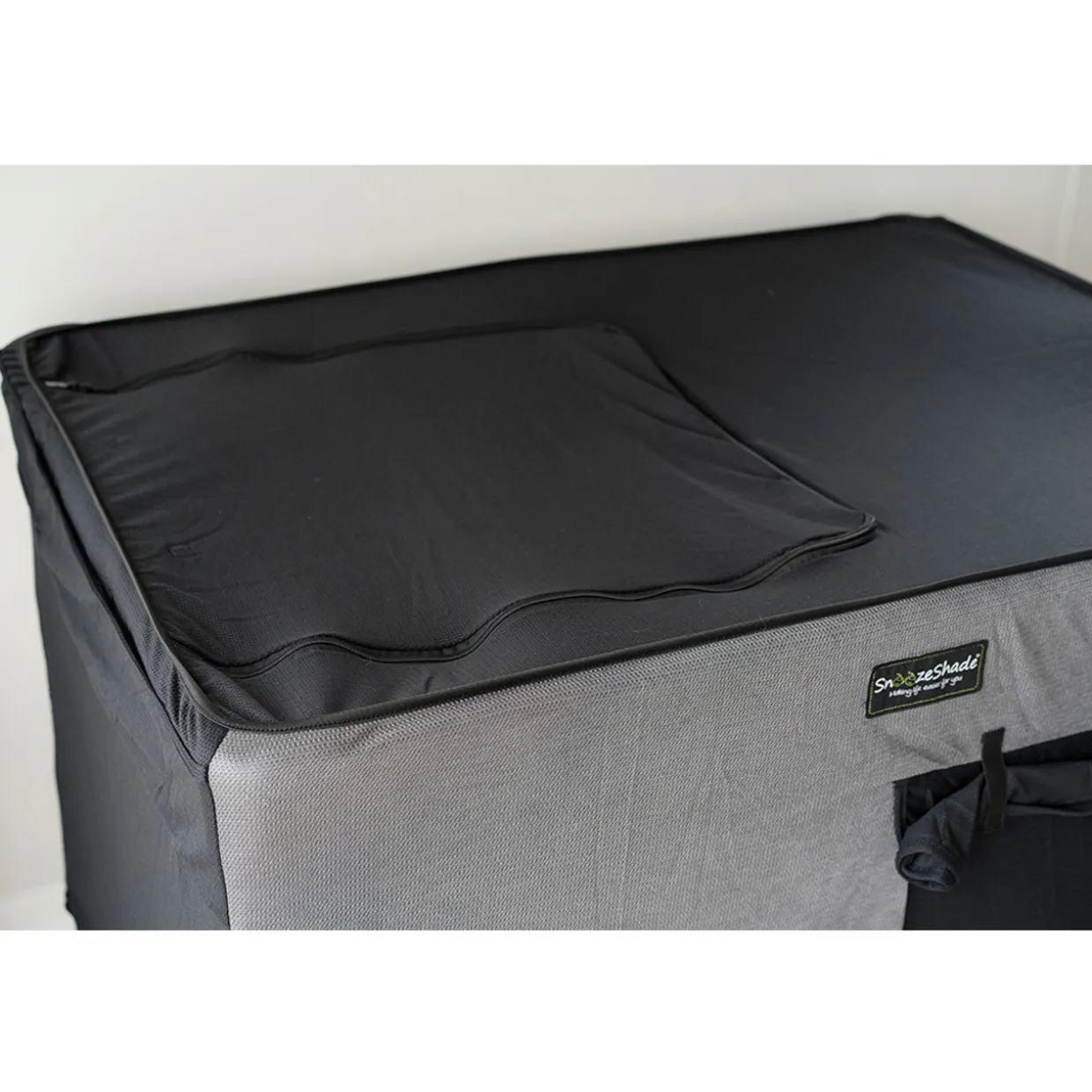 SnoozeShade Air-Permeable Travel Cot Blackout Cover