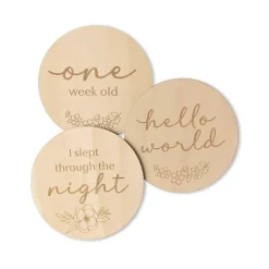Snuggle Hunny Wooden Milestone Cards