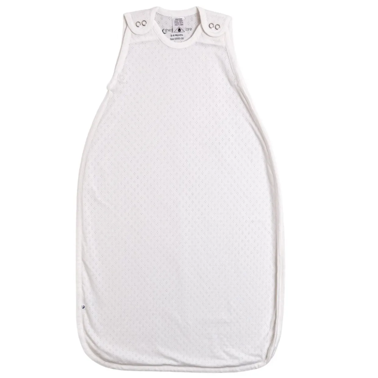 The Sleep Store 0.1 tog Pointelle Side Zip Summer Sleeping Bag