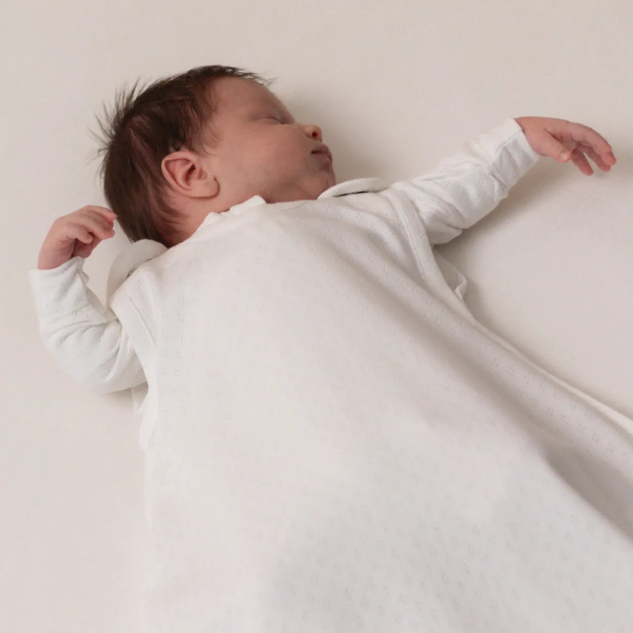 The Sleep Store 0.1 tog Pointelle Side Zip Summer Sleeping Bag