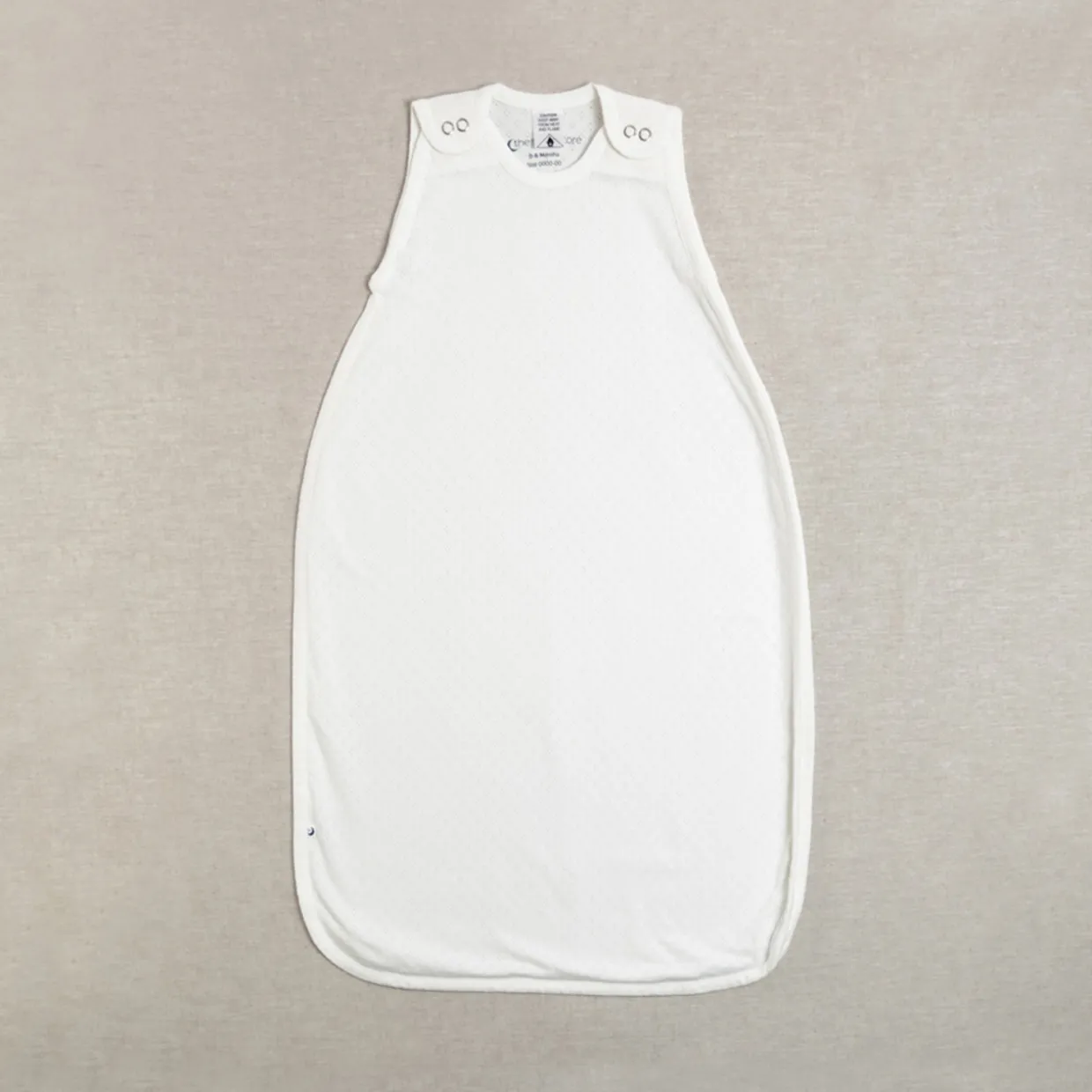 The Sleep Store 0.1 tog Pointelle Side Zip Summer Sleeping Bag