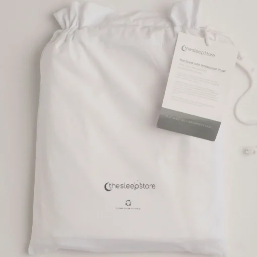 The Sleep Store Flat Sheet with Waterproof Panel