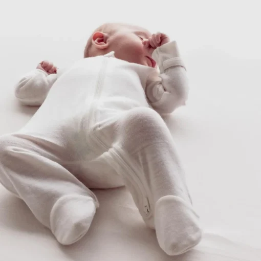 The Sleep Store Jersey Merino - Footed Zipsuit
