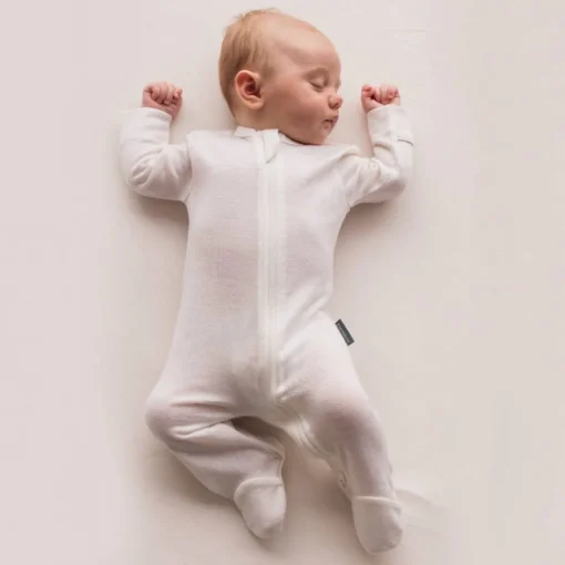 The Sleep Store Jersey Merino - Footed Zipsuit