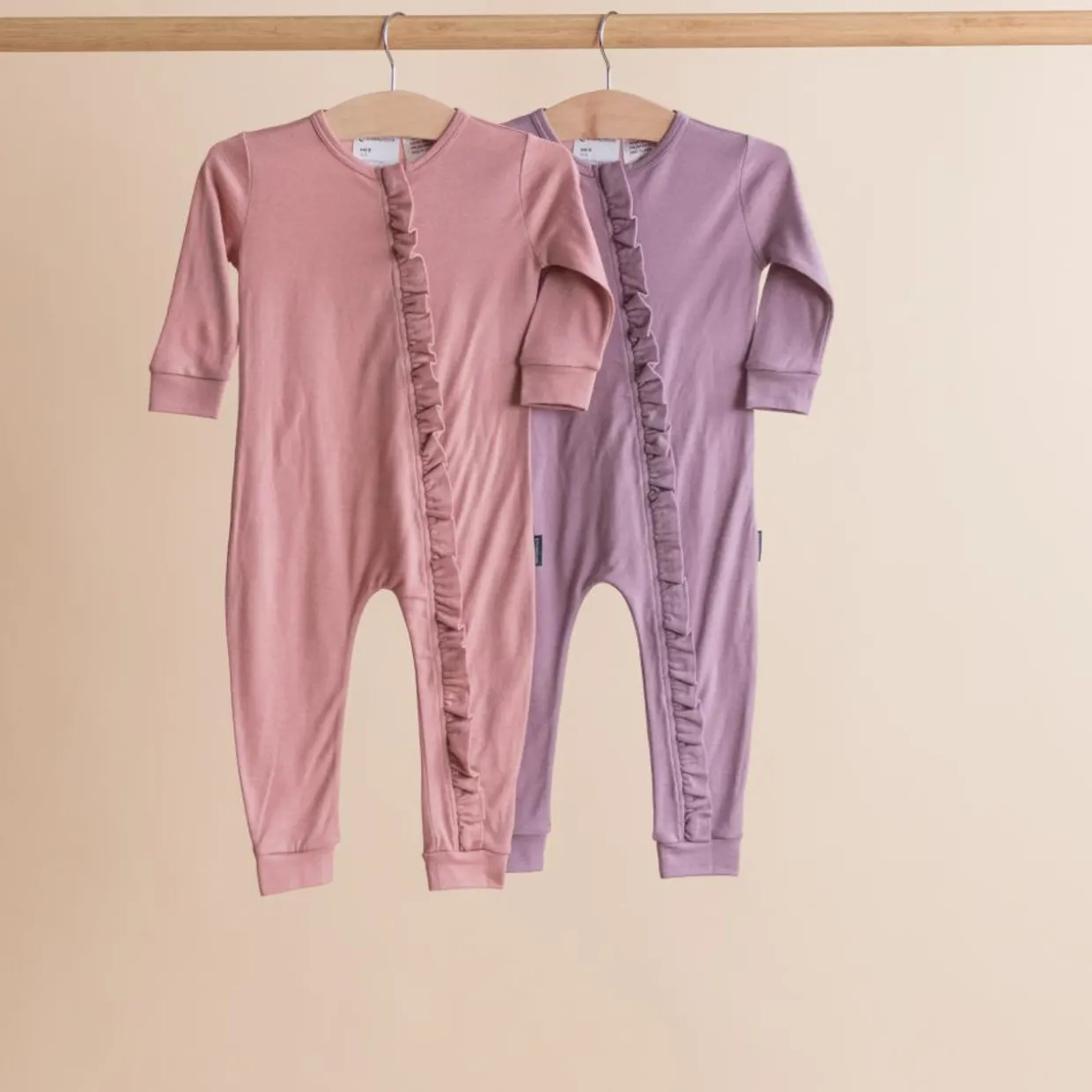 The Sleep Store Jersey Merino - Ruffle Zipsuit