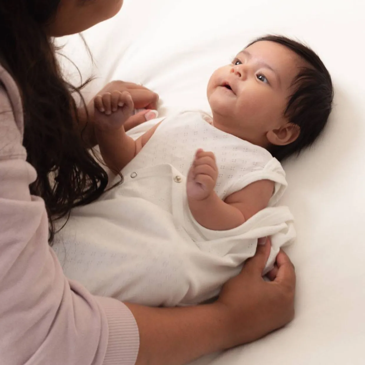 The Sleep Store Organic Cotton Pointelle Singletsuit