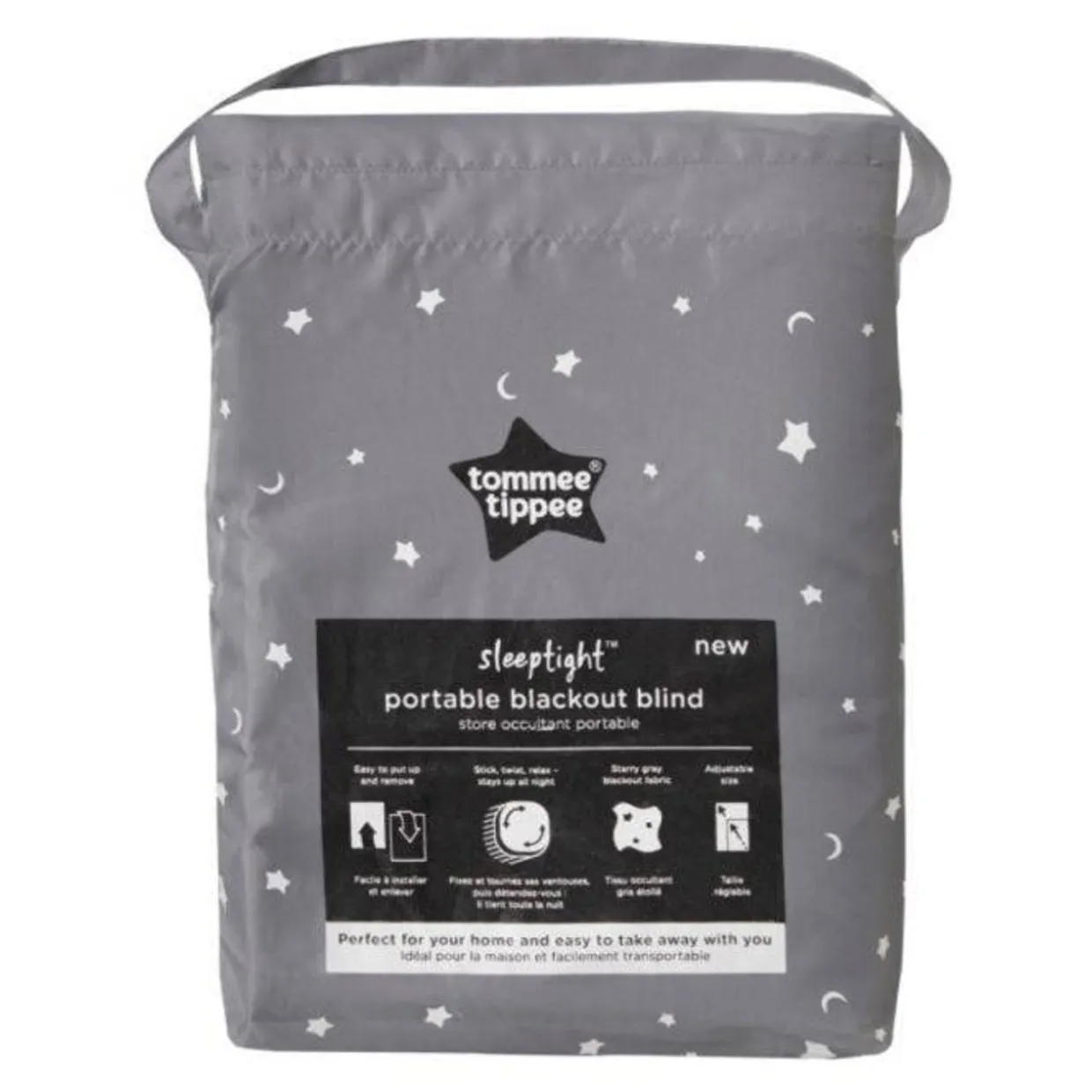 Tommee Tippee Sleeptight Portable Blackout Blind - Starry Grey