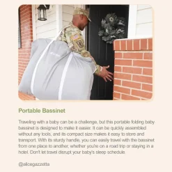 Unilove Hug Me Plus Airflow 3-in-1 Bedside Bassinet with Mosquito Net