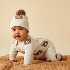 Wilson & Frenchy Organic Knitted Jacquard Growsuit