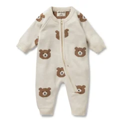 Wilson & Frenchy Organic Knitted Jacquard Growsuit