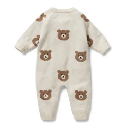 Wilson & Frenchy Organic Knitted Jacquard Growsuit