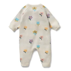 Wilson & Frenchy Organic Knitted Jacquard Growsuit