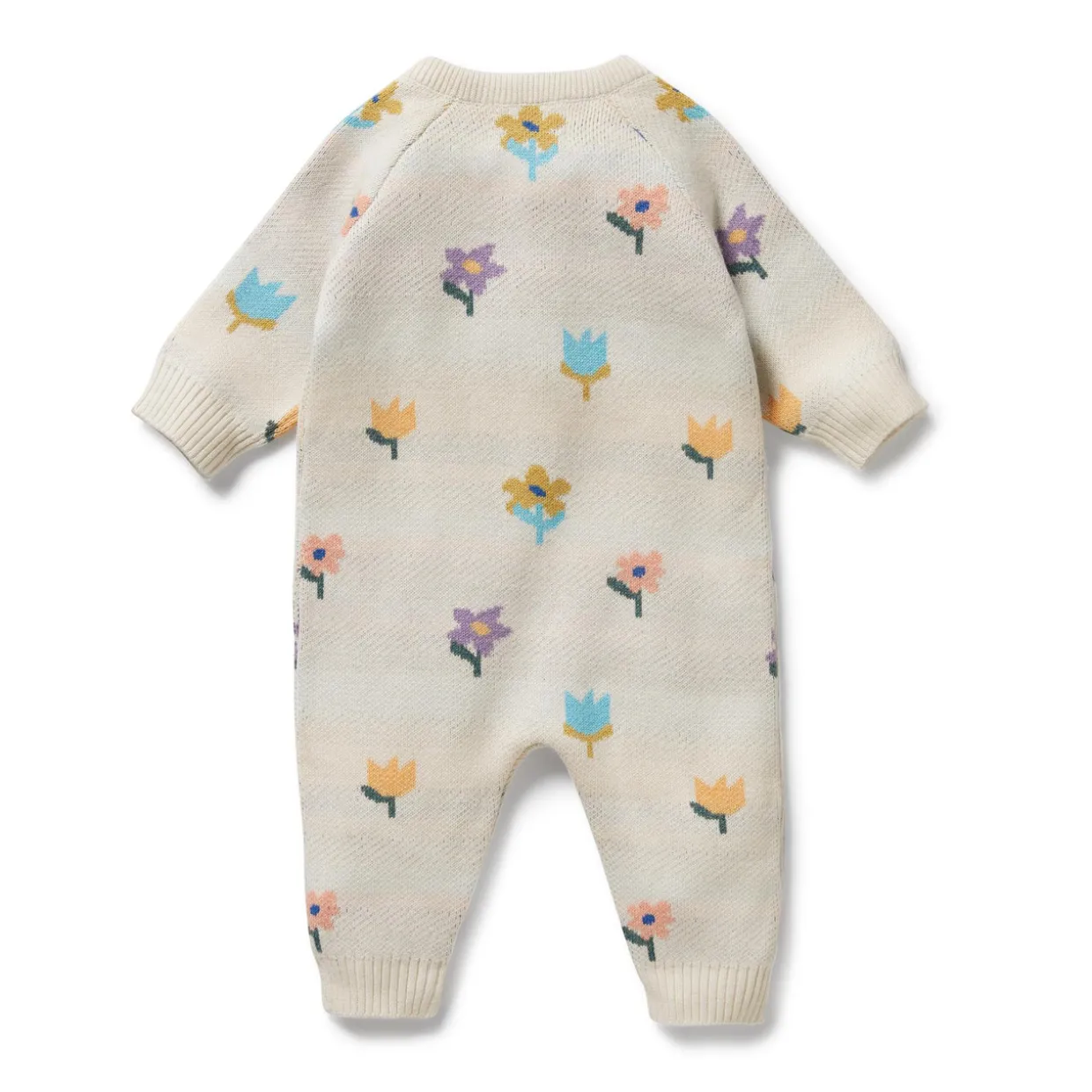 Wilson & Frenchy Organic Knitted Jacquard Growsuit