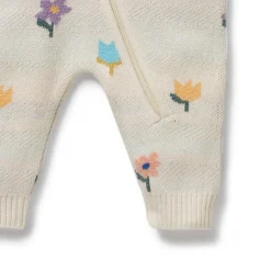 Wilson & Frenchy Organic Knitted Jacquard Growsuit