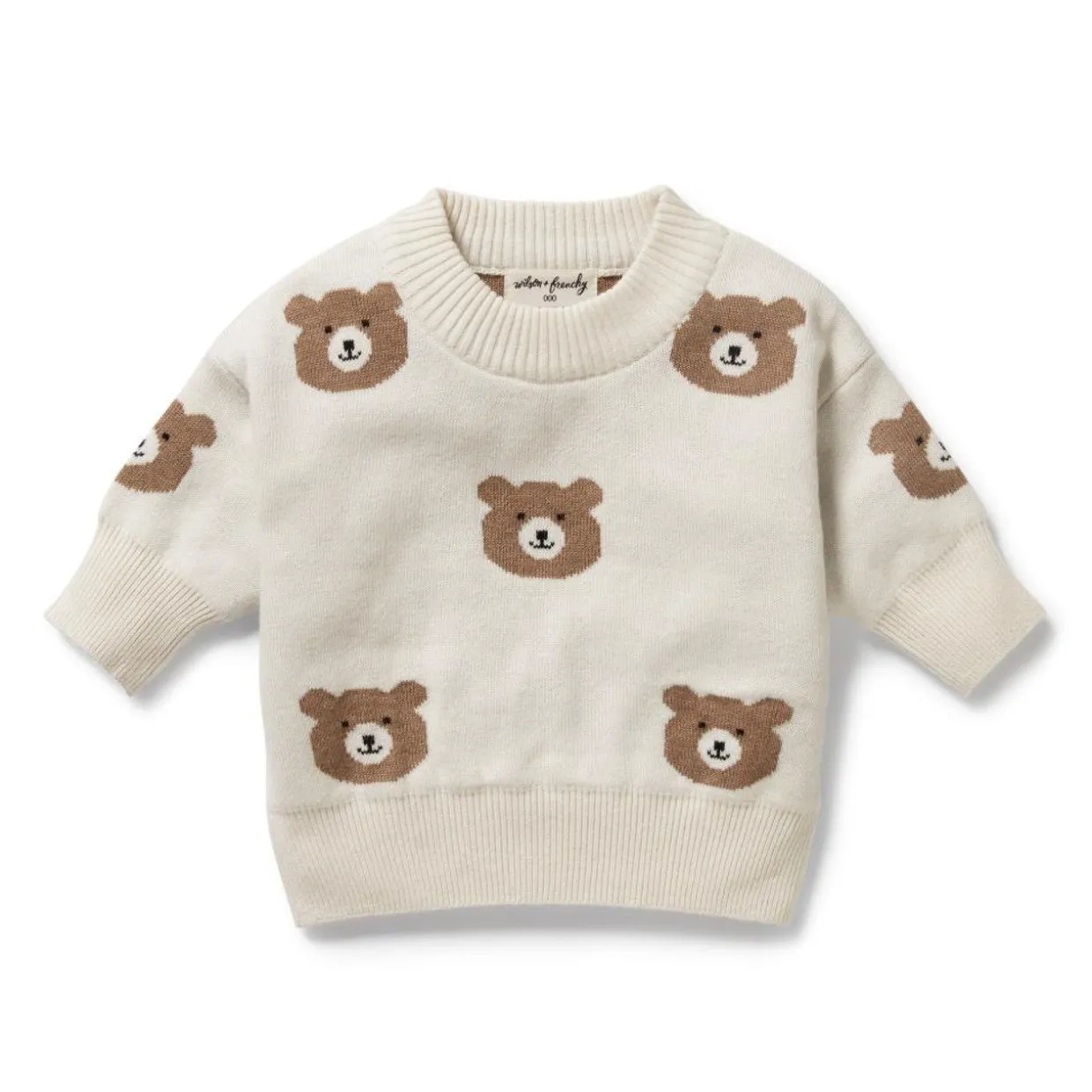 Wilson & Frenchy Organic Knitted Jacquard Jumper