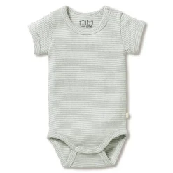 Wilson & Frenchy Organic Rib Short Sleeve Bodysuit