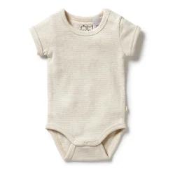 Wilson & Frenchy Organic Rib Short Sleeve Bodysuit