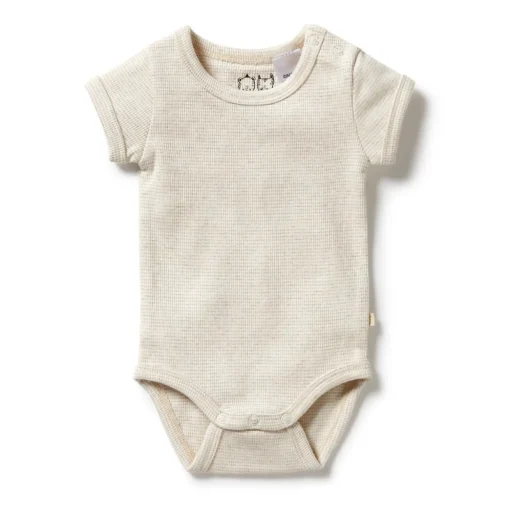 Wilson & Frenchy Organic Rib Short Sleeve Bodysuit