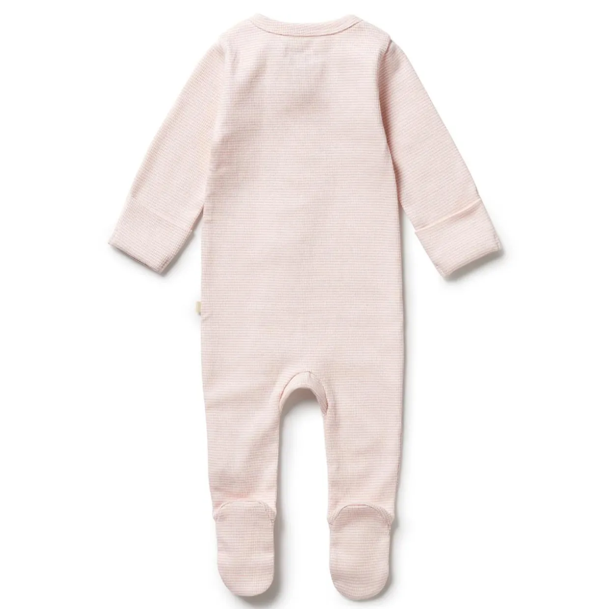 Wilson & Frenchy Organic Stripe Rib Zipsuit with Feet